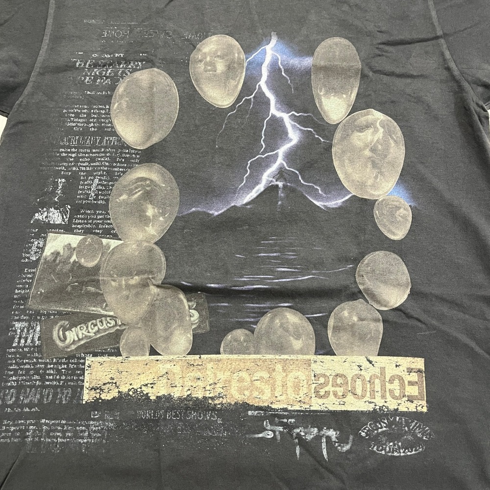 Travis Scott Utopia World Tour Tee Mens M Black Graphic 2024 Delresto Echoes - Picture 6 of 14